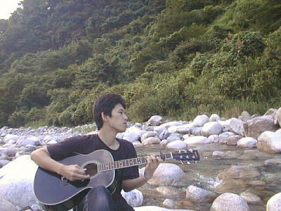singing at river side